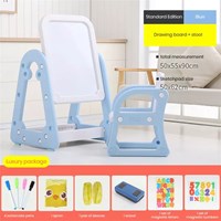 Children Adjustable Multi-Functional DIY Cardboard Painting Whiteboard Kids Magnetic Drawing Board