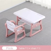 Kindergarten Children Plastic Desk Chair Indoor Kids Study Table and Chair Set Multifunction Baby High Chair Plastic PE