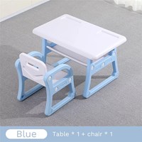 Kindergarten Children Plastic Desk Chair Indoor Kids Study Table and Chair Set Multifunction Baby High Chair Plastic PE