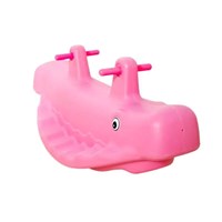 Plastic whale seesaw kids rocking toy children ride on balance toy for kindergarten