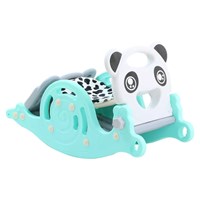 Multifunctional 3 In 1 Basketball Stand Slide Indoor Kids Toy Plastic Rocking Horse