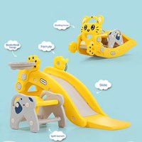 Funny Tiger Multifunctional Children's Two-in-One Rocking Horse Slide Children's Plastic Rocking Horse