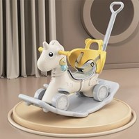 New product modern toddler 2 in 1 wholesale large baby pink plastic kids toy rocking horse ride on animal toy for children