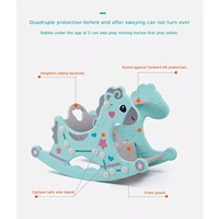 Best Selling Quality Kids Indoor Playground Multifunctional Plastic Toy Rocking Horse