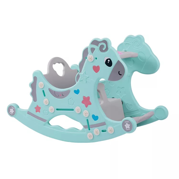 Best Selling Quality Kids Indoor Playground Multifunctional Plastic Toy Rocking Horse