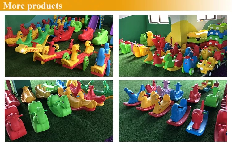 2021 Kids Animal Cute Deer Horse Attractive Children's Plastic Seesaw Toy