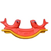 Cheap single double rocking children indoor outdoor plastic seat rocker colorful seesaw for kids