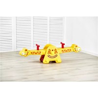 Animal cute attractive toy plastic kids playground equipment two kids balance play giraffe seesaw