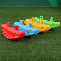 Good quality baby indoor and outdoor Wholesale Animal Whale Indoor Kids plastic Seesaws