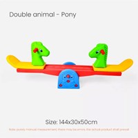 2021 Kids Animal Cute Deer Horse Attractive Children's Plastic Seesaw Toy