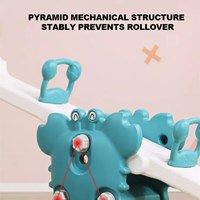 Safe Stable High-Quality Plastic Seat Children Fun Two People Crab Shape Seesaw