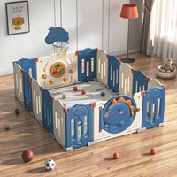 PE Baby play yard safety plastic fence plastic kids large baby playpen